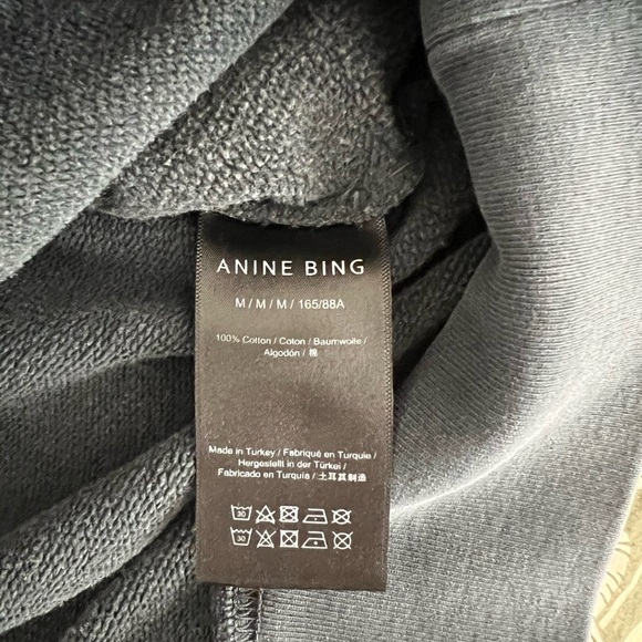 Anine Bing Black Crewneck Sweater New York Print - Picture 3 of 4